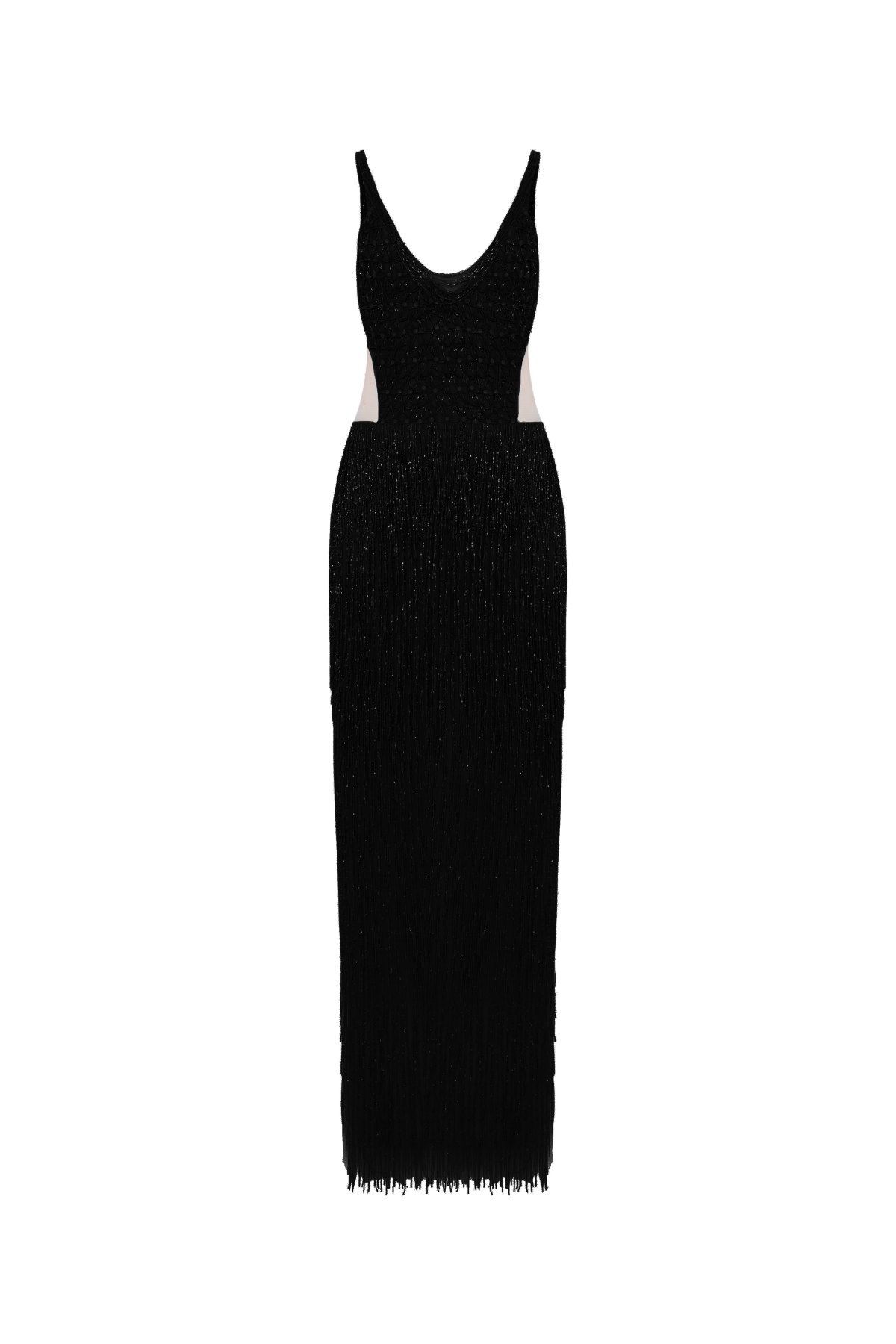 Vestido Longo Cut Out Bordado