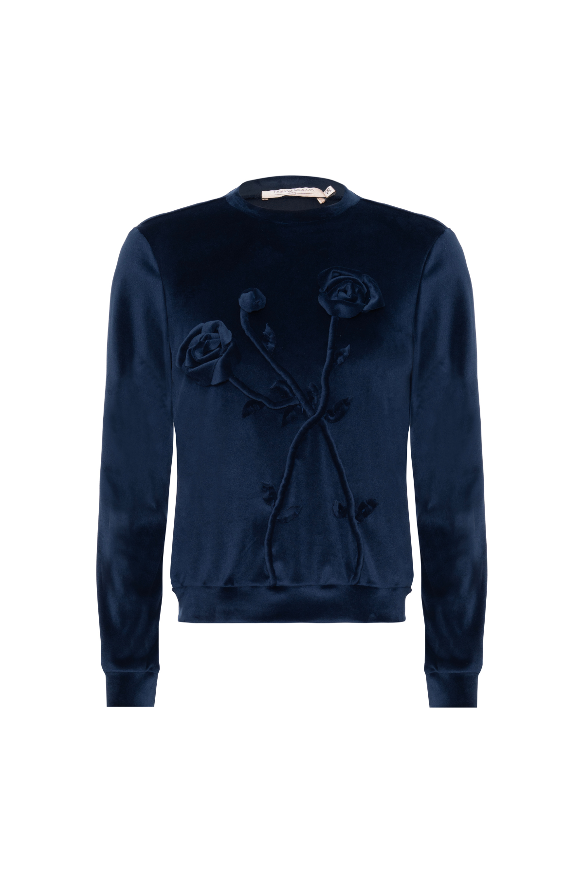 Moletom Malha Veludo Bordado