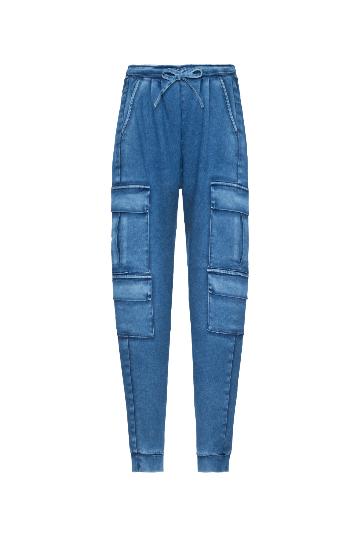Calça Jogging Jeans Cintura Alta