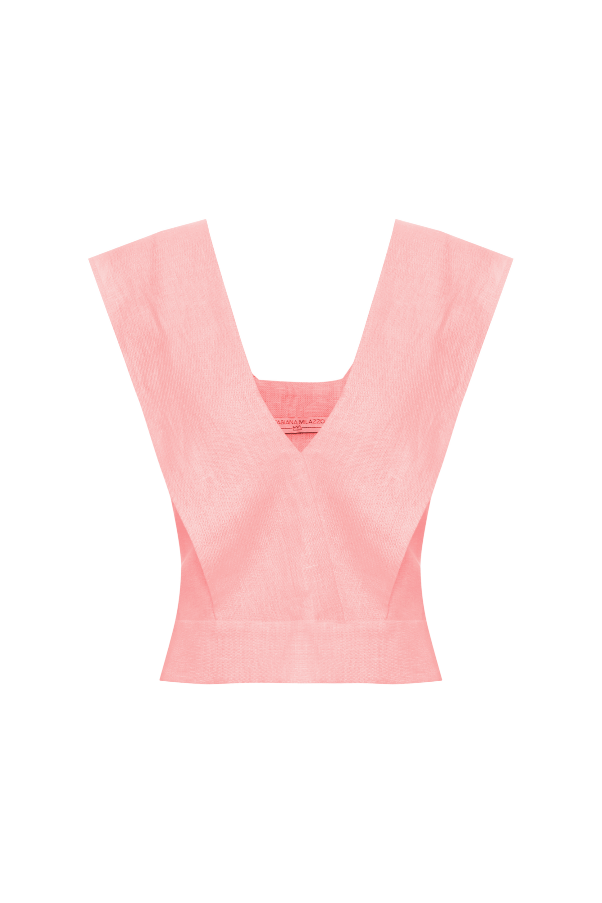 Blusa Linho Transpassada Decote Em V