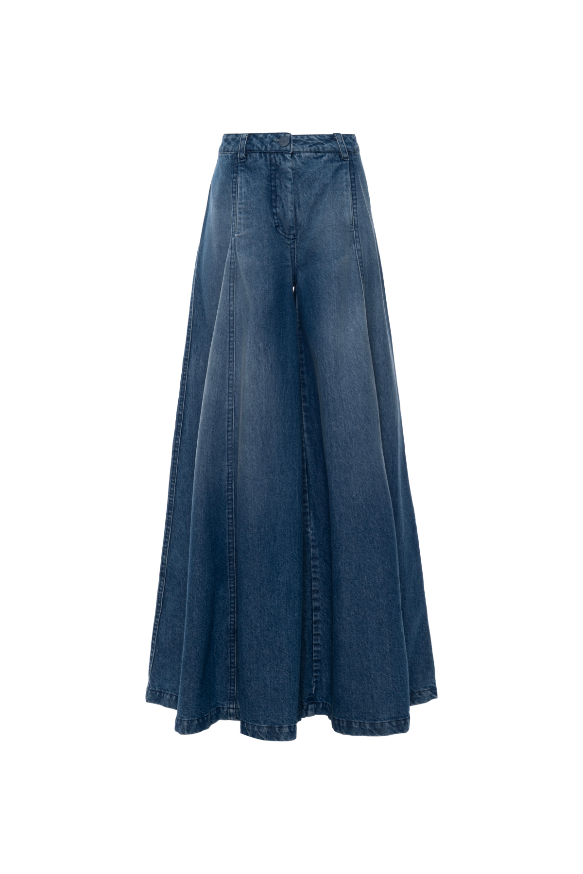 Calça Jeans Pantalona Cintura Alta