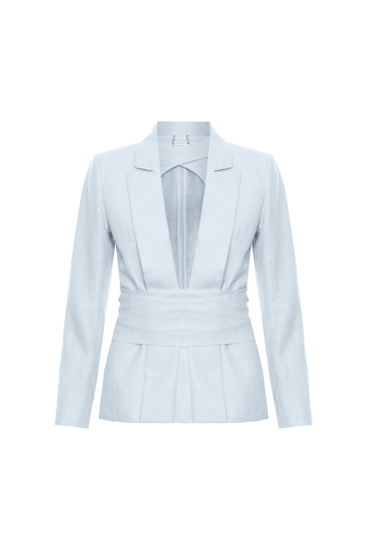 Blazer Linho Kimono Com Amarração