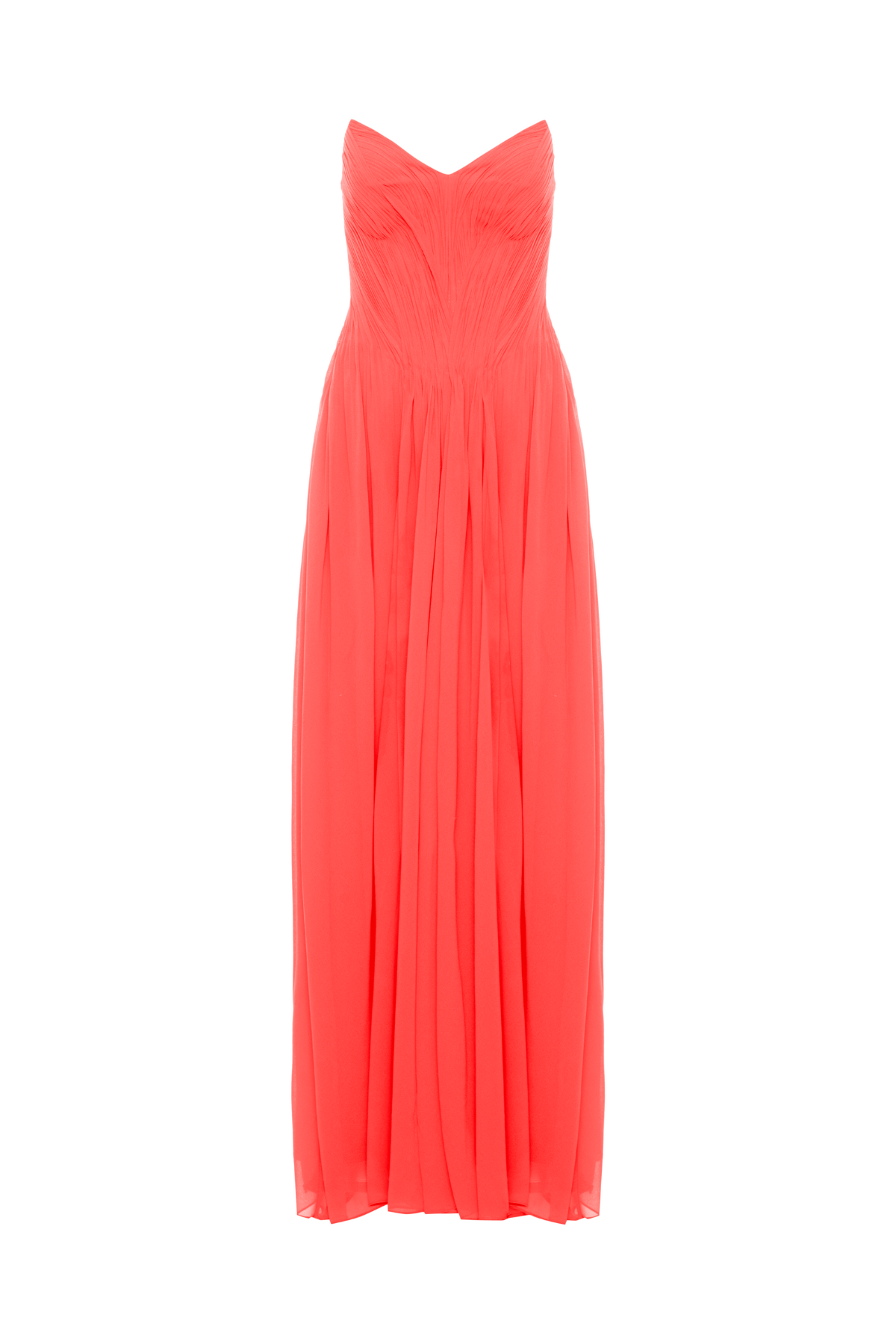 Vestido Drapeado Sem Alças