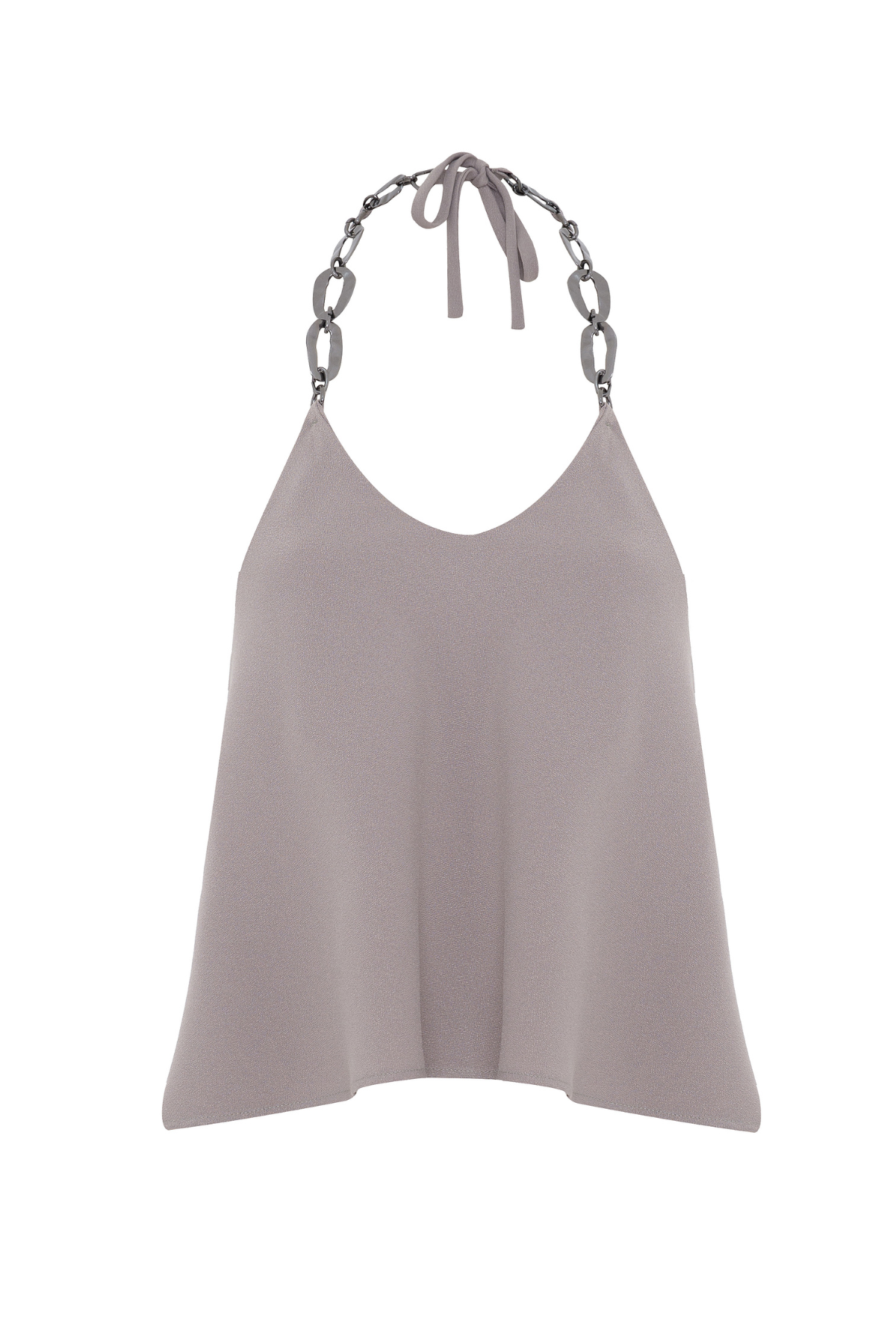 Blusa Frente Única Com Alças de Corrente