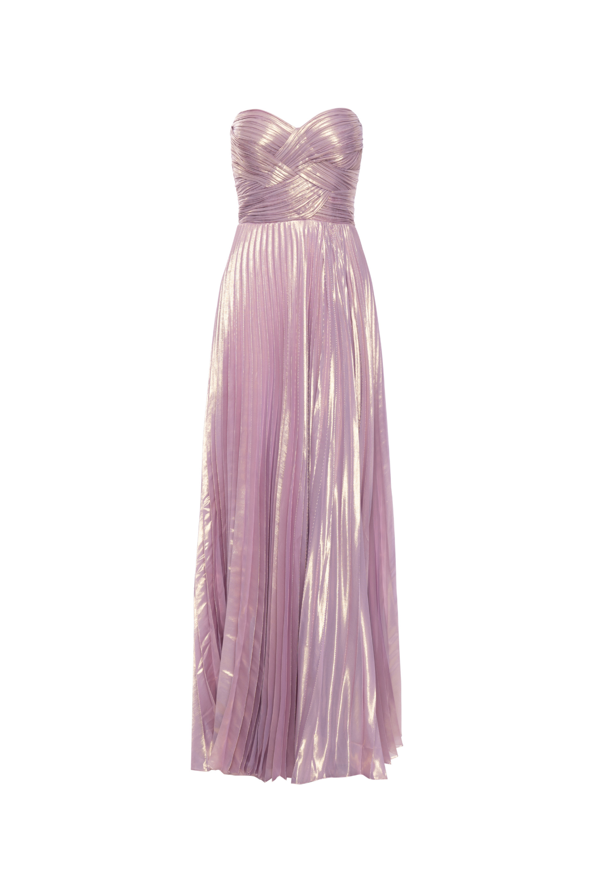 Vestido Longo Drapeado Entrelaçado