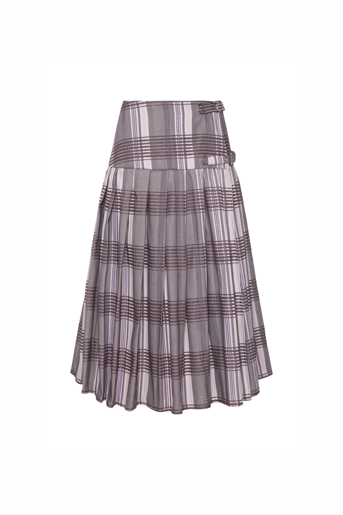 Saia Mídi Jacquard Pregas Uk