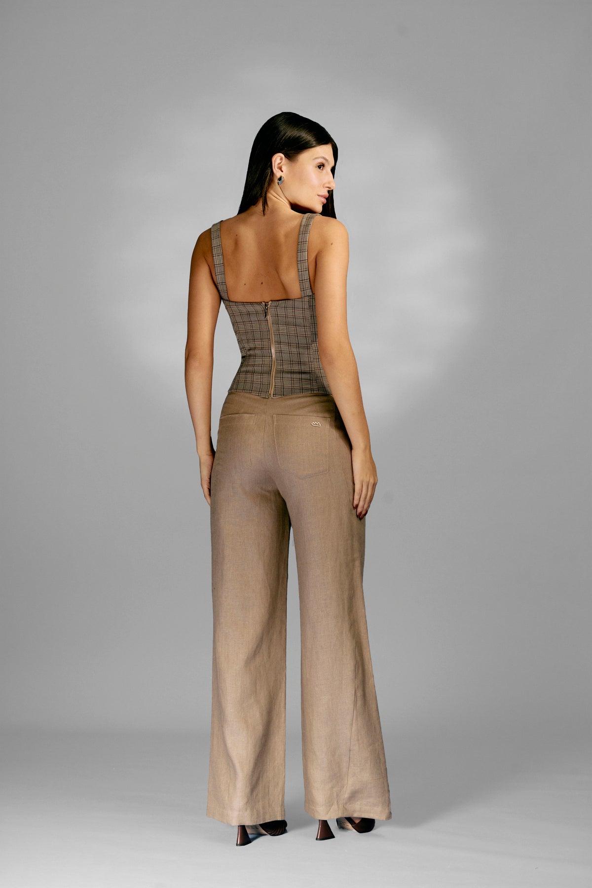 Corset Xadrez Com Alças – Fabiana Milazzo