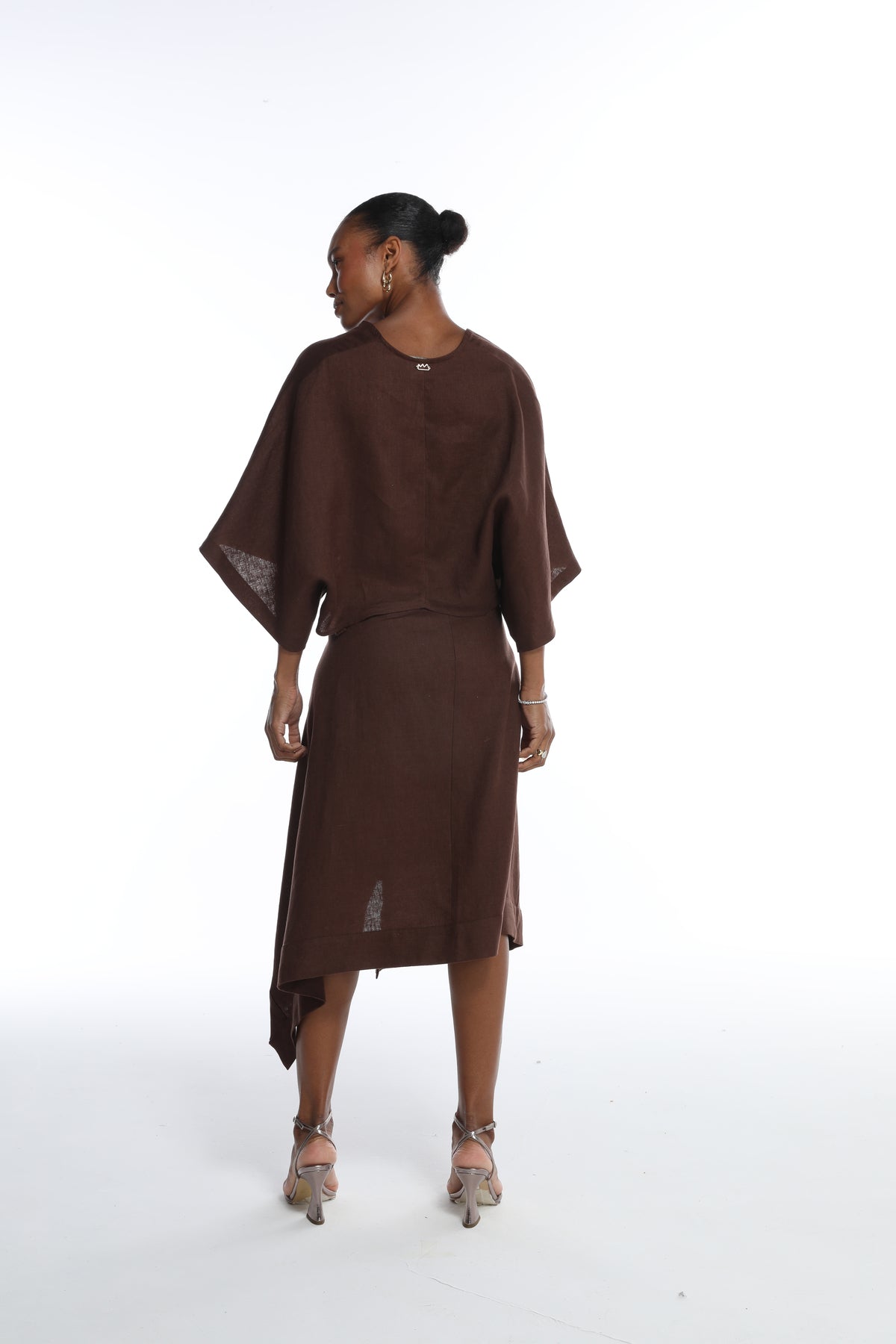 Blusa Ampla Manga Raglan Linho