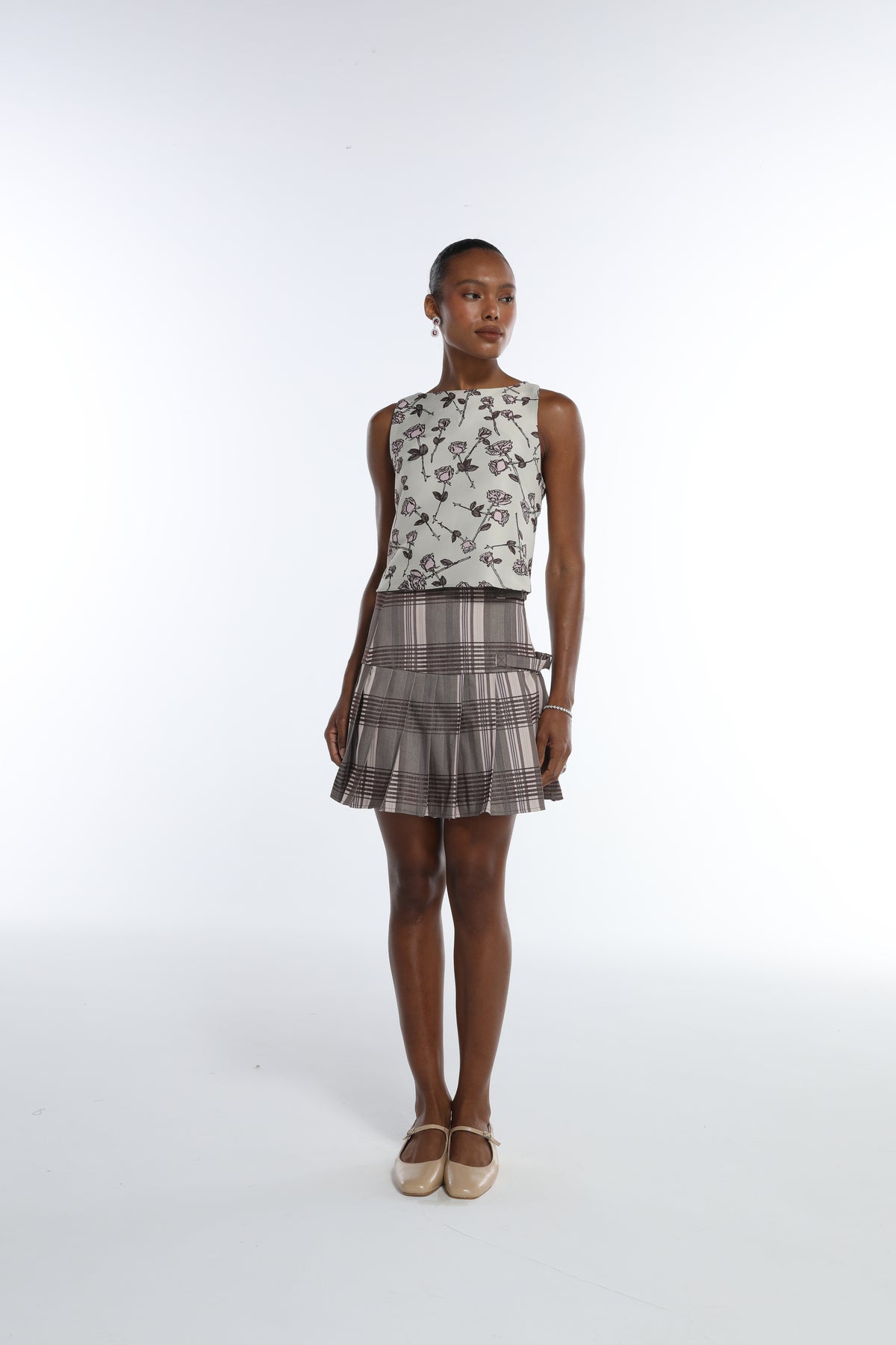 Saia Curta Jacquard Pregas UK