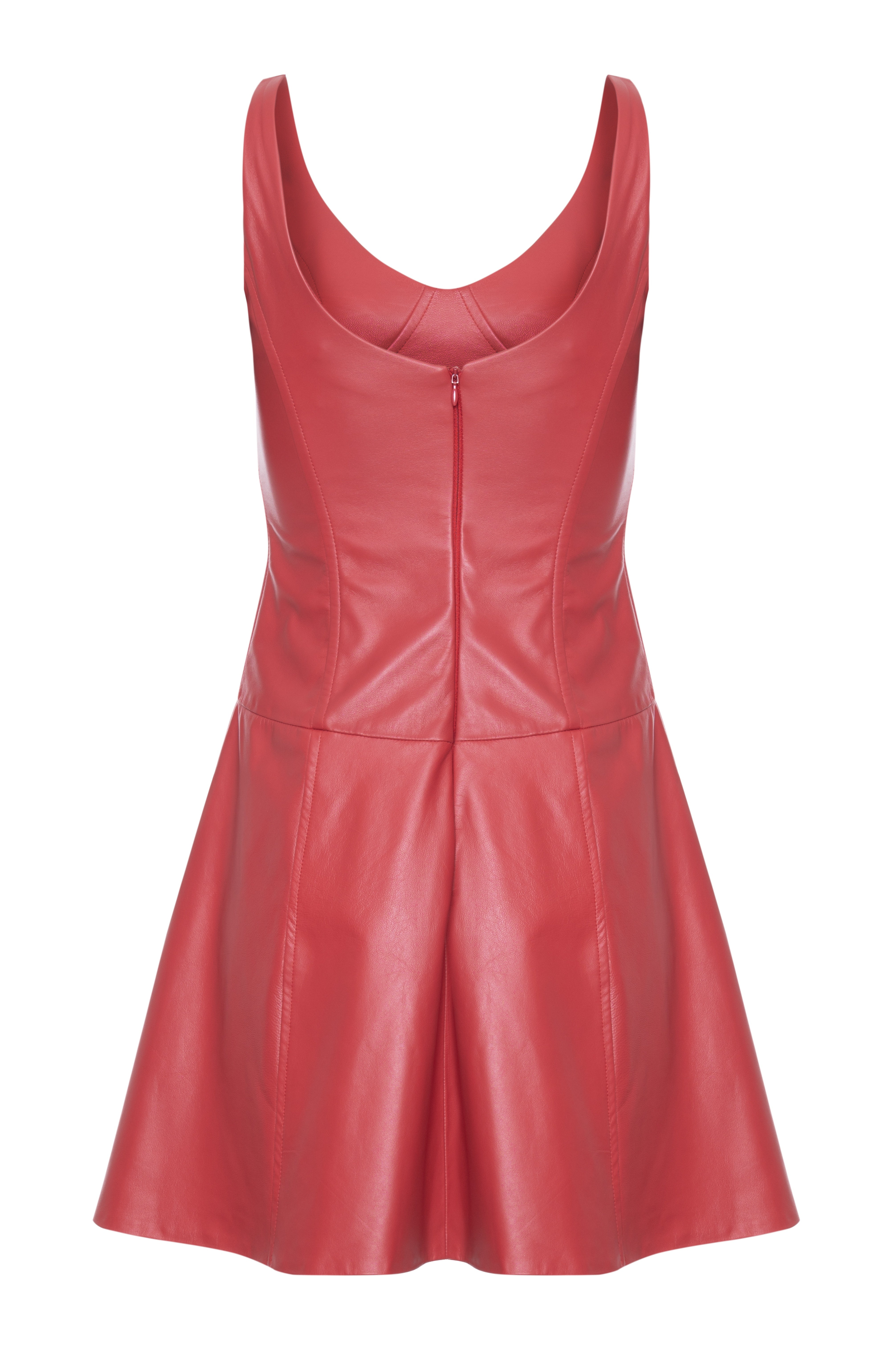 Vestido Corset Curto Couro