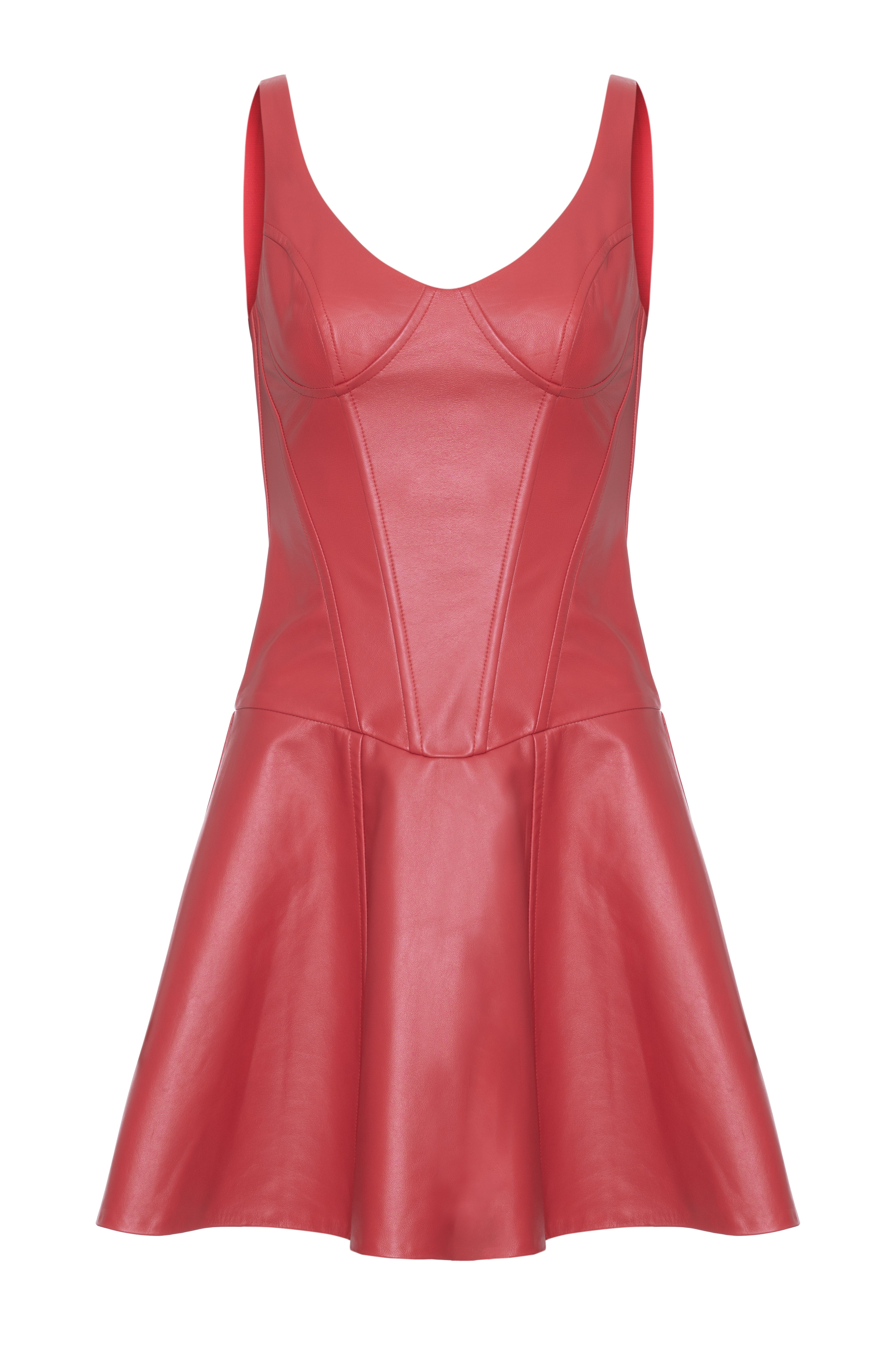 Vestido Corset Curto Couro