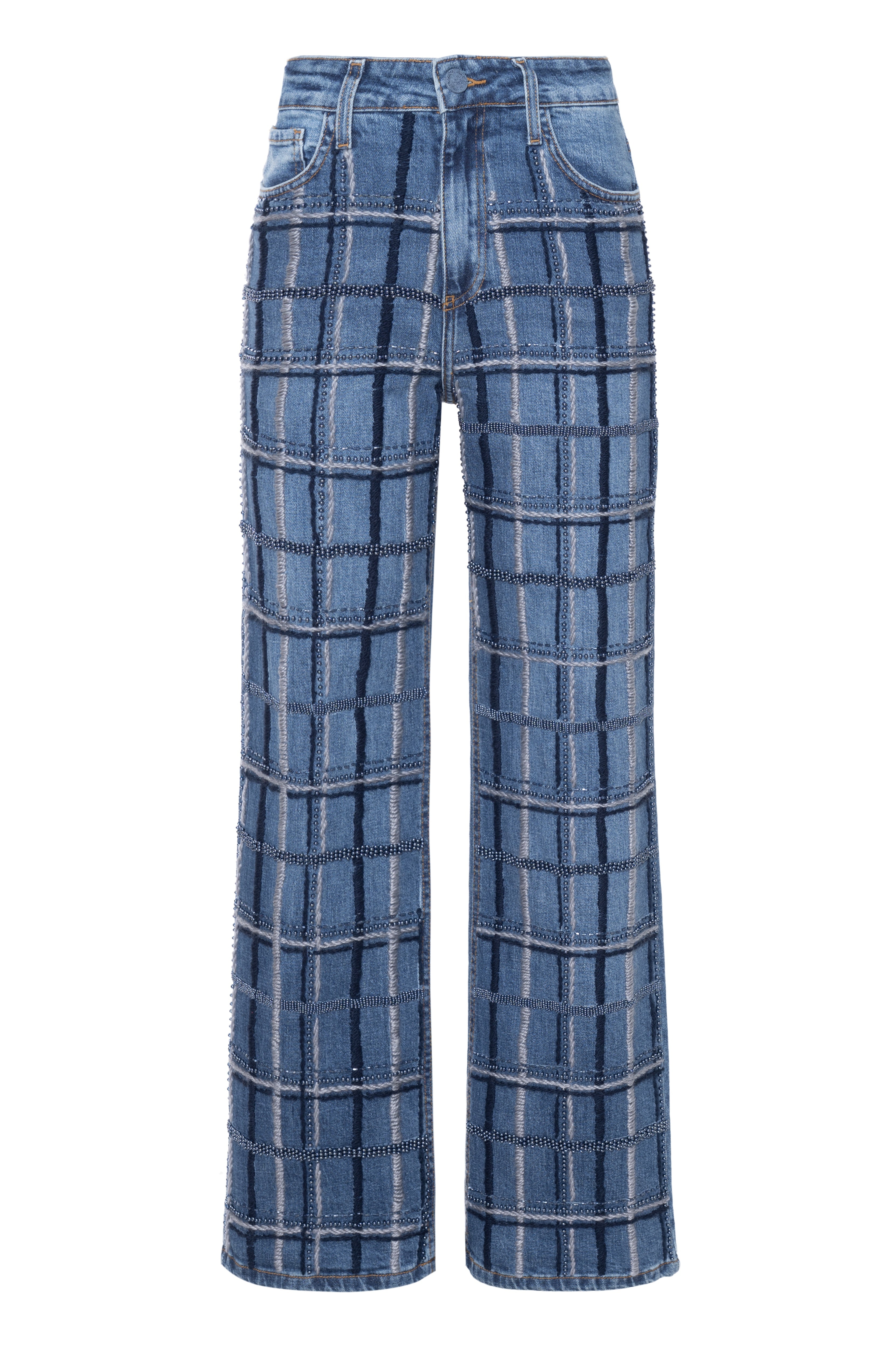 Calça Jeans Bordada