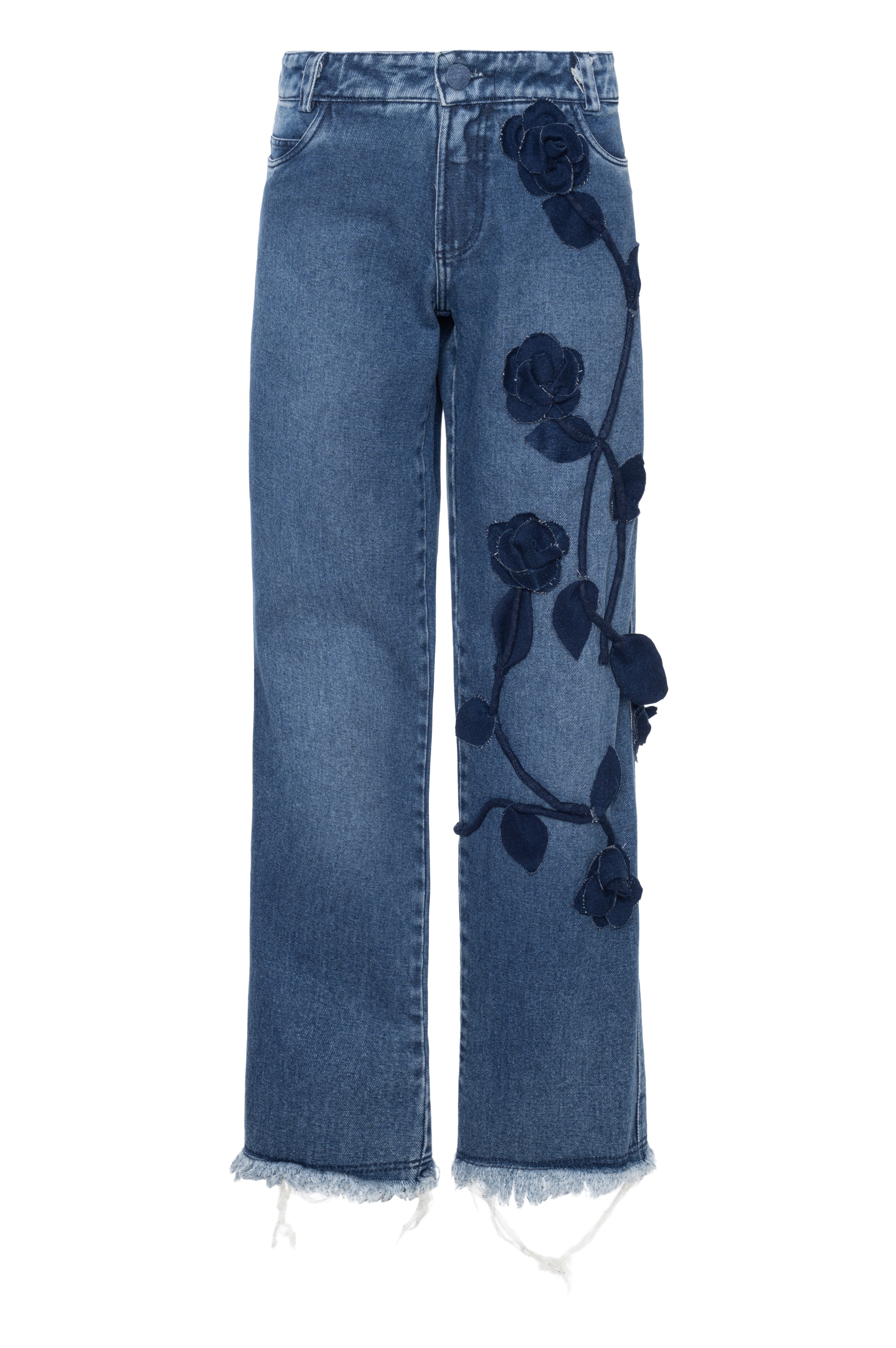 Calça Jeans Defender Cintura Baixa Com Aplicação