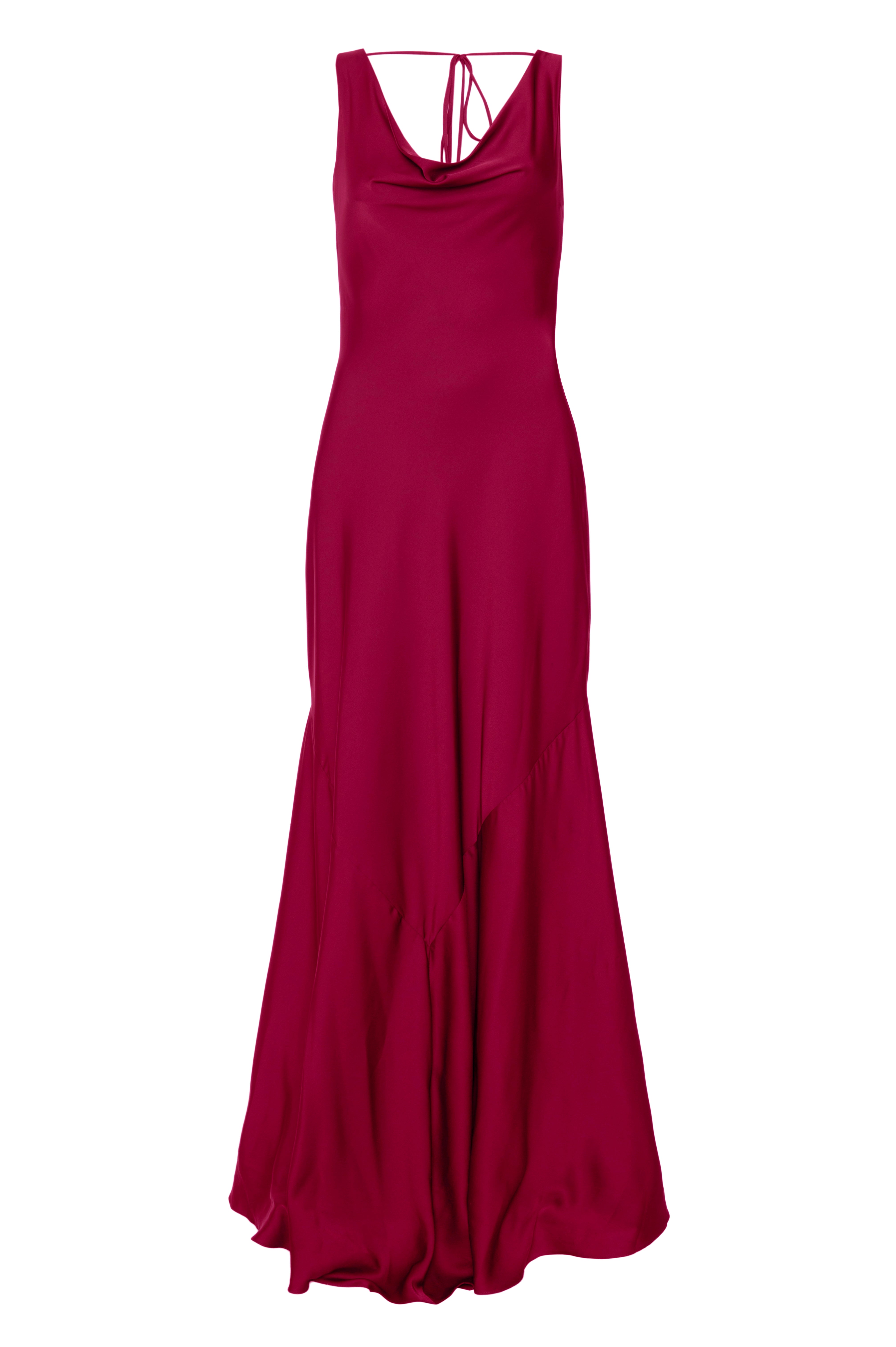 Vestido Slip Dress Cetim Lanvin