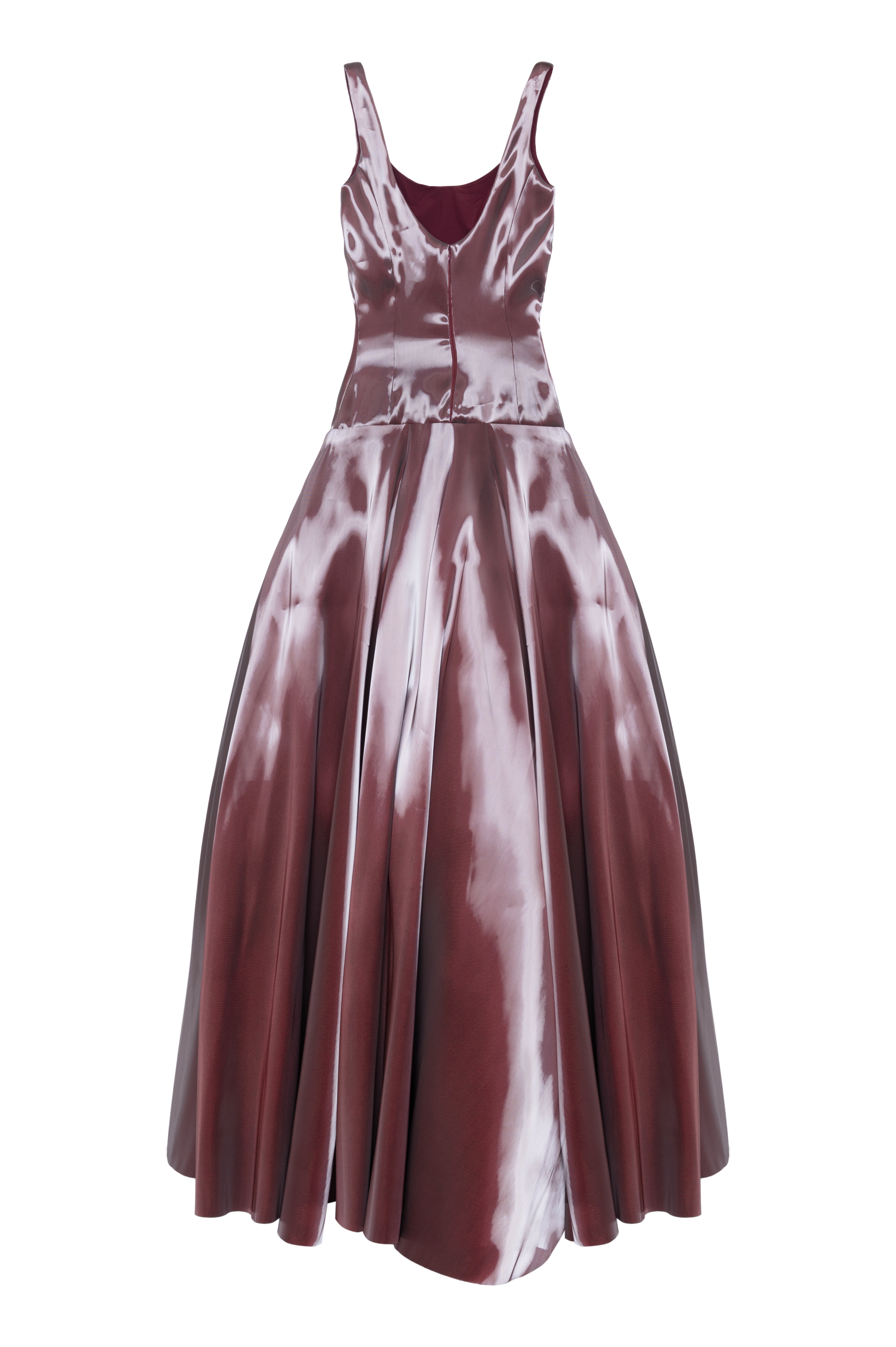 Vestido Longo Liquid Saia Volumosa