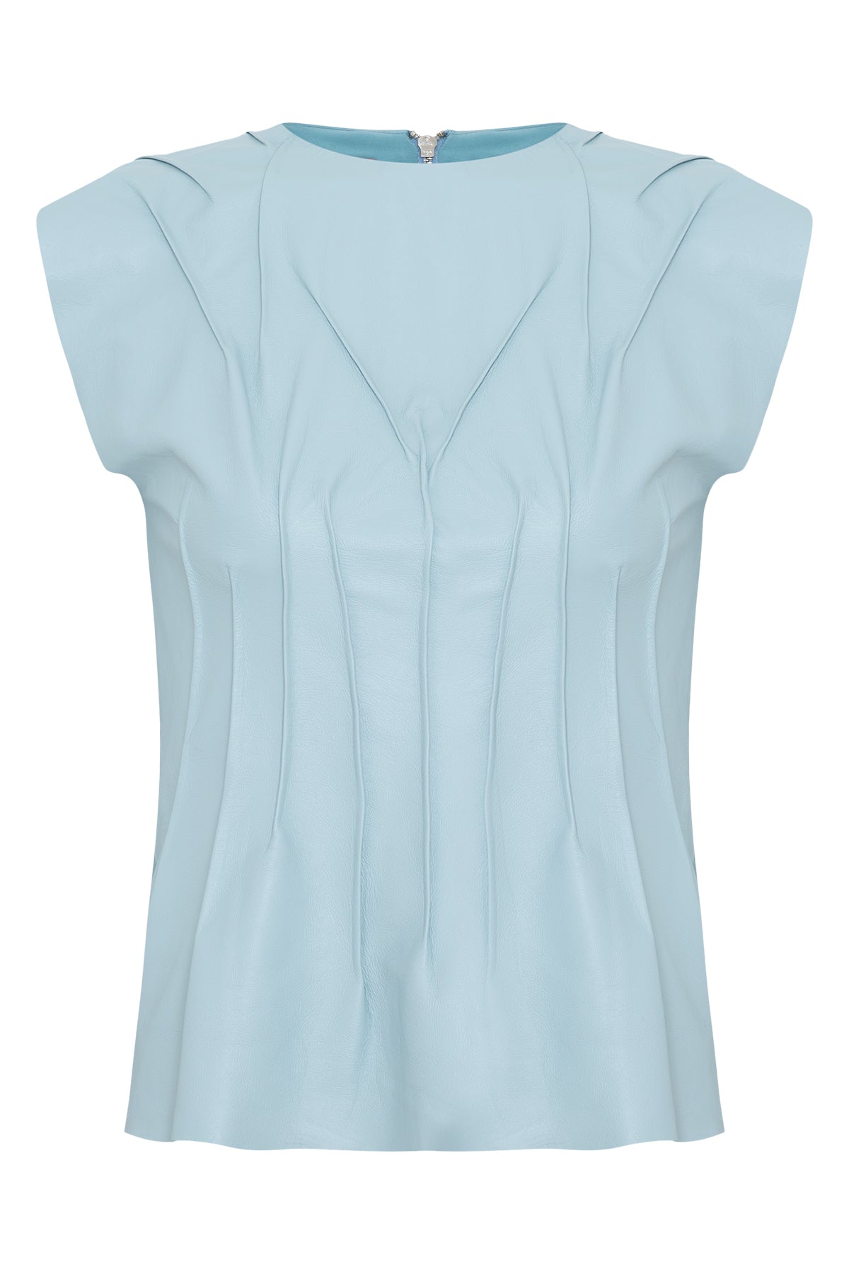 Blusa Moulage em Couro