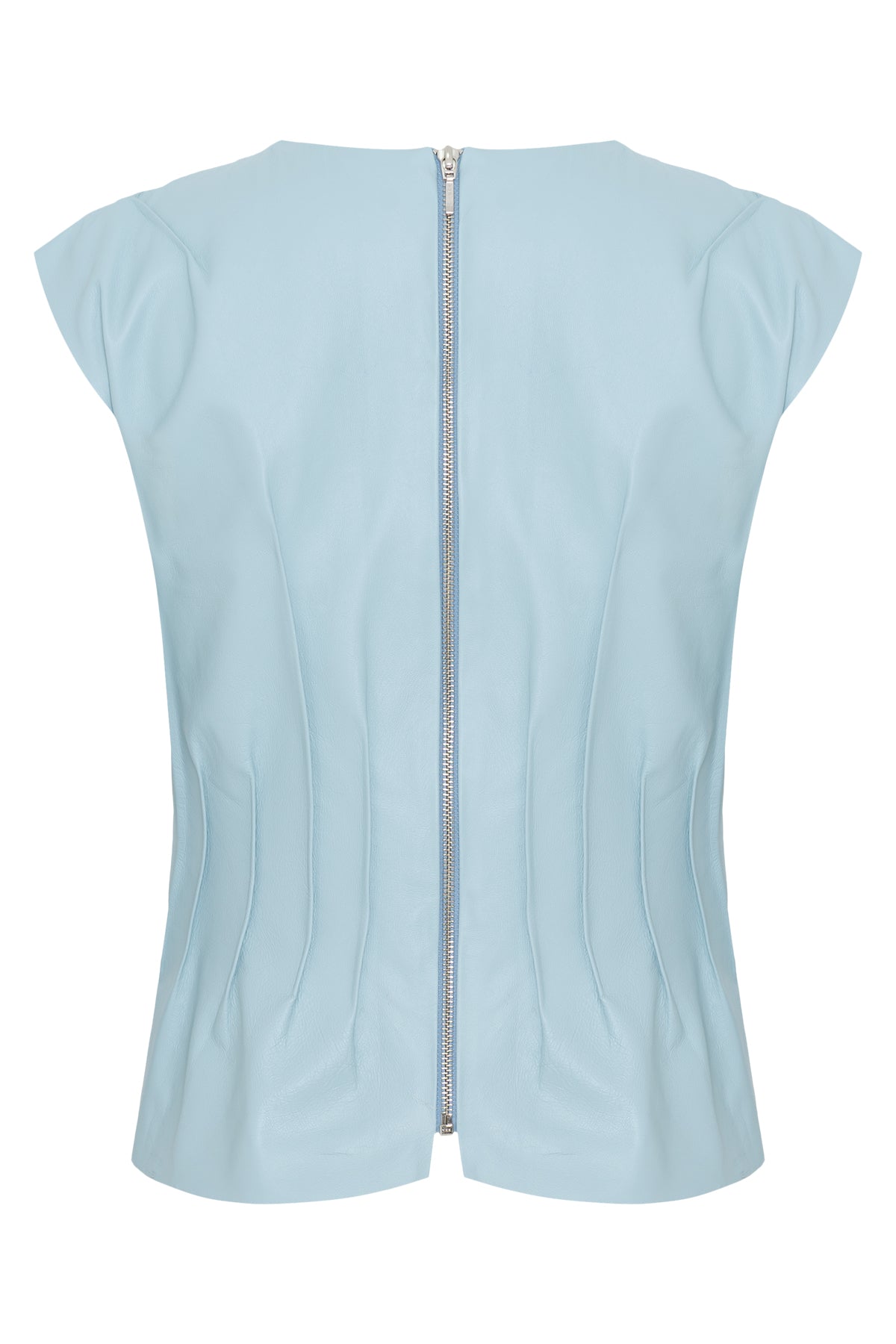 Blusa Moulage em Couro