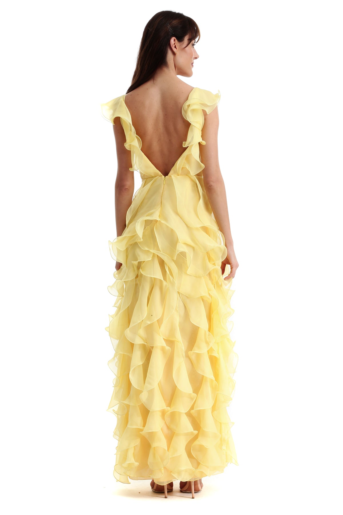 Vestido Jabô com Decote em V