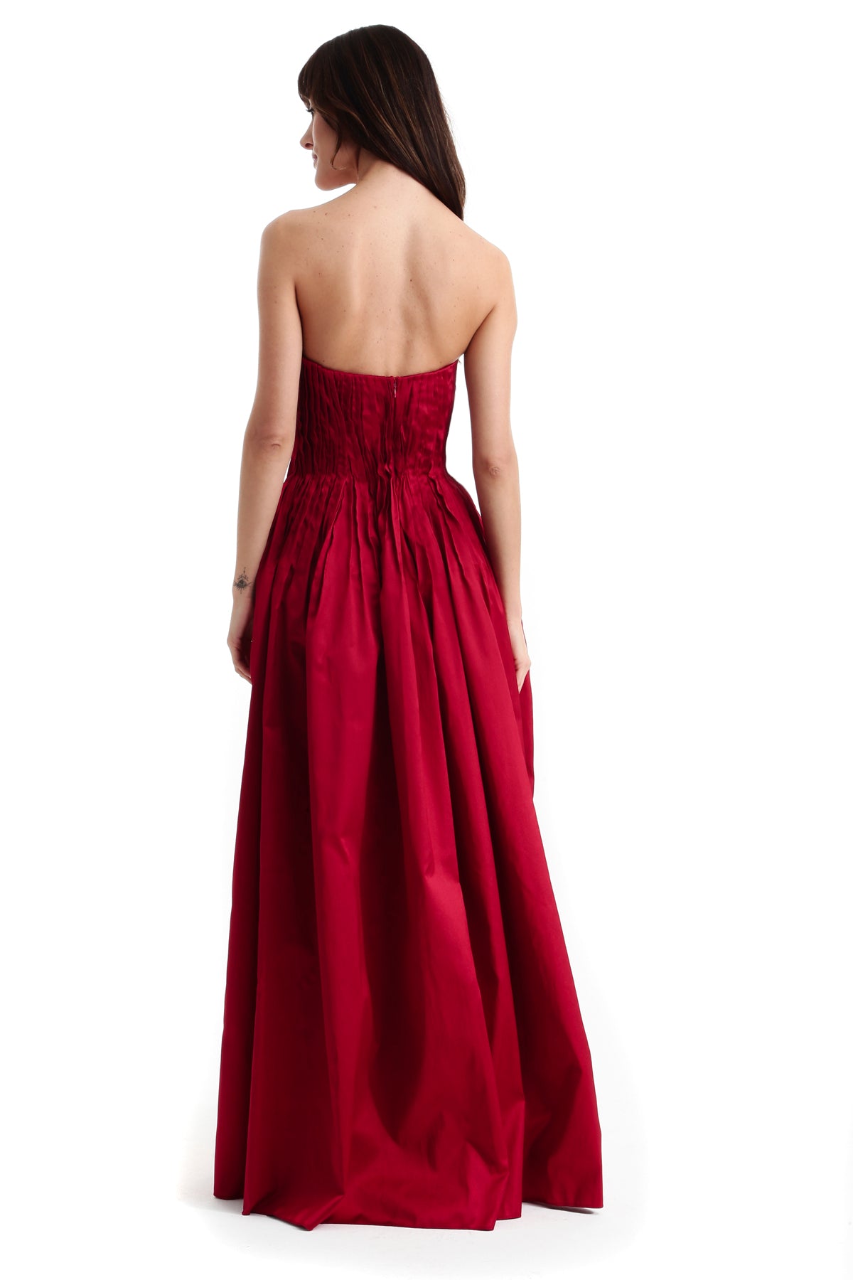 Vestido Longo TQC Drapeado Estruturado