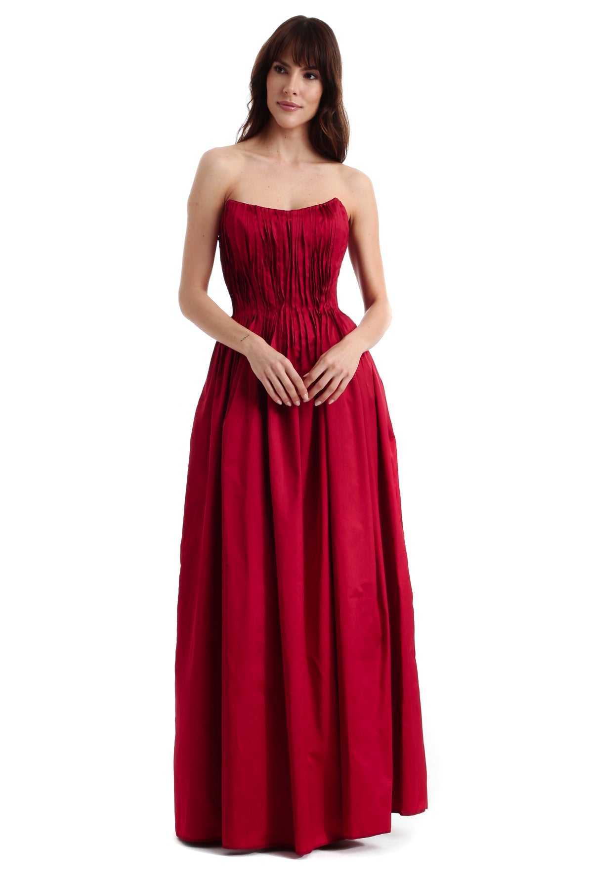 Vestido Longo TQC Drapeado Estruturado