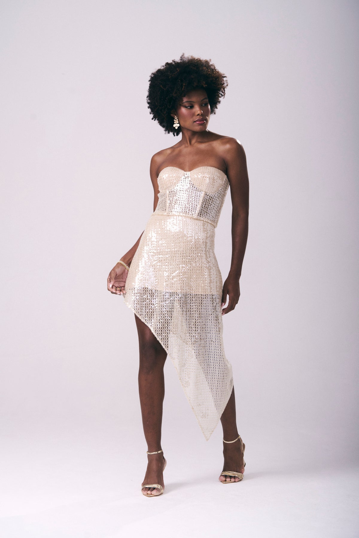 Corset Crochê Com Paetês