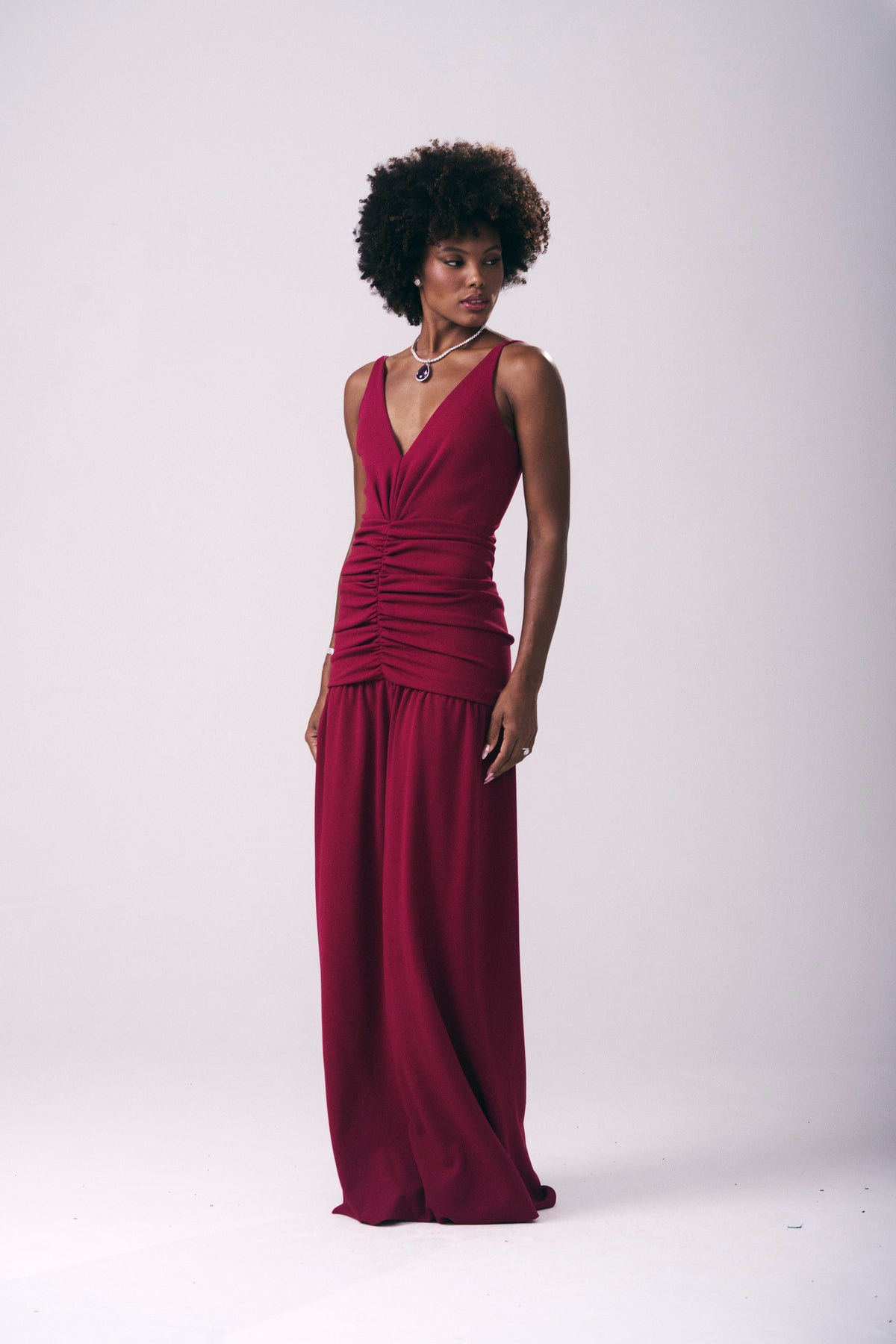 Vestido Longo Alças Finas