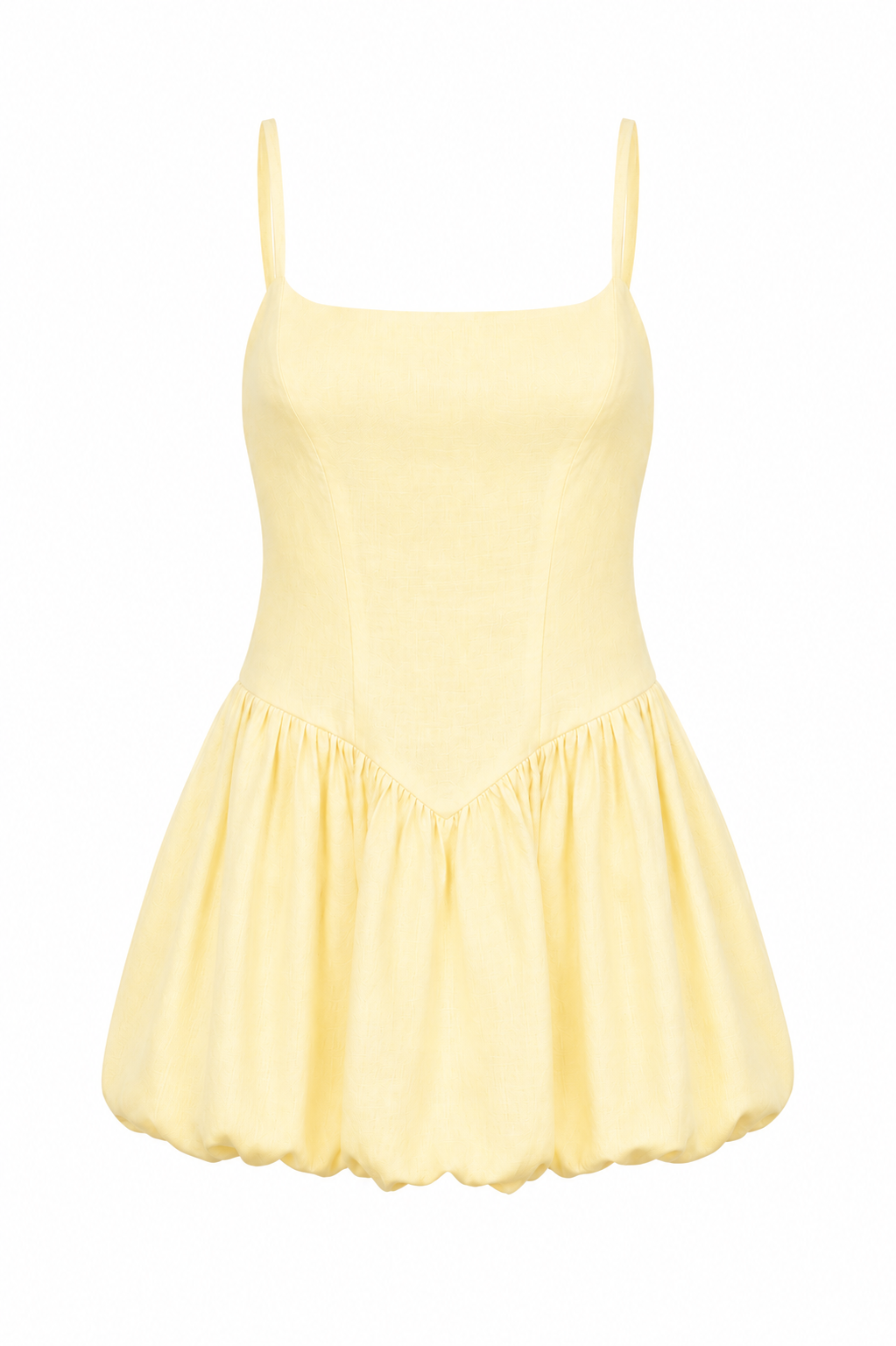 Vestido Mini Balonê De Linho