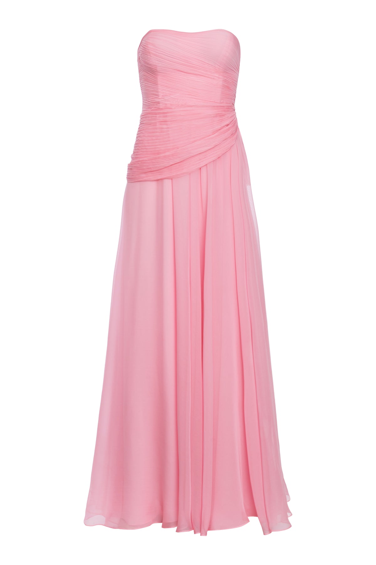 Vestido Longo Drapeado Sem Alças PRE ORDER 20 DIAS