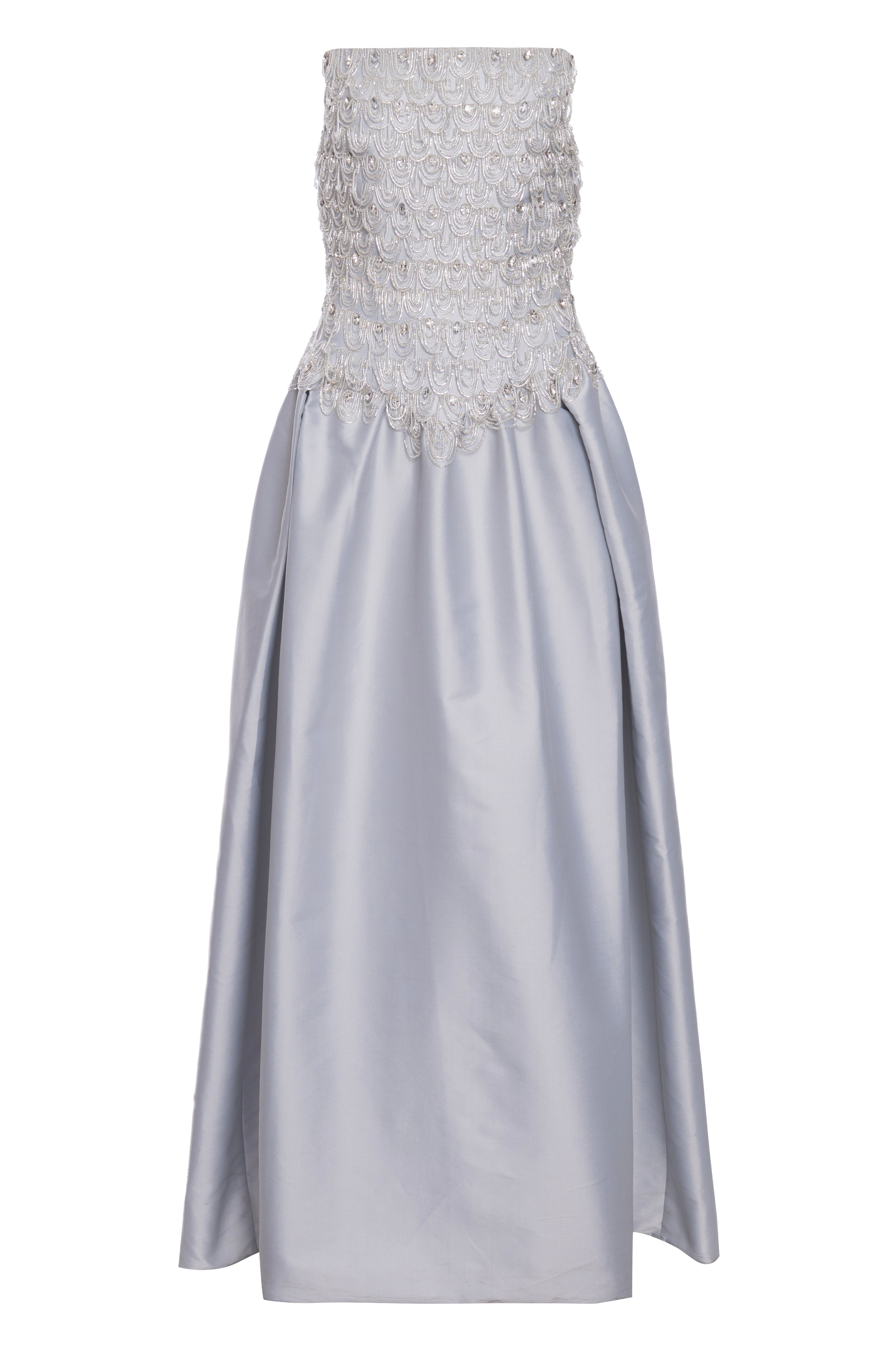 Vestido Longo Zibeline Bordado
