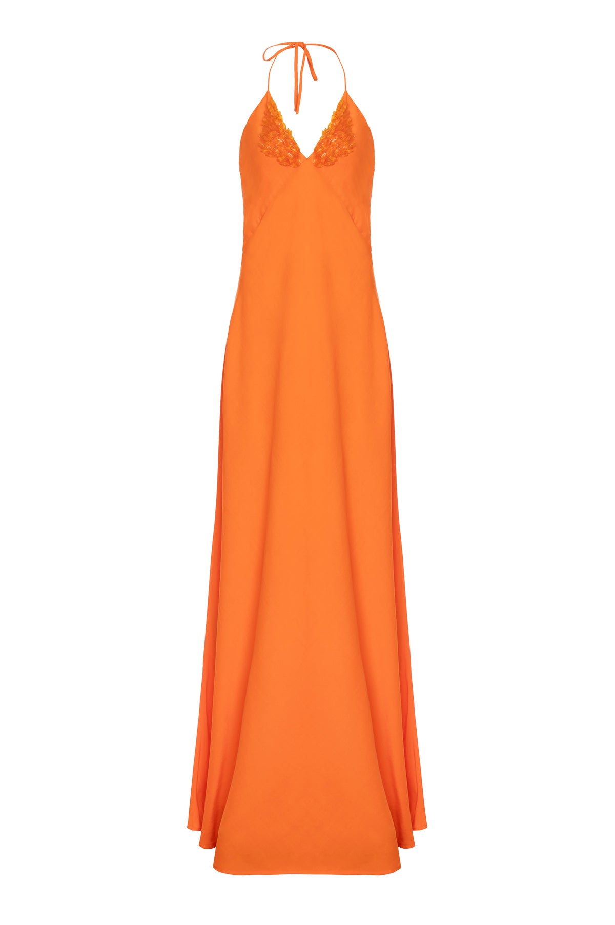 Vestido Longo Fluido Alças Finas