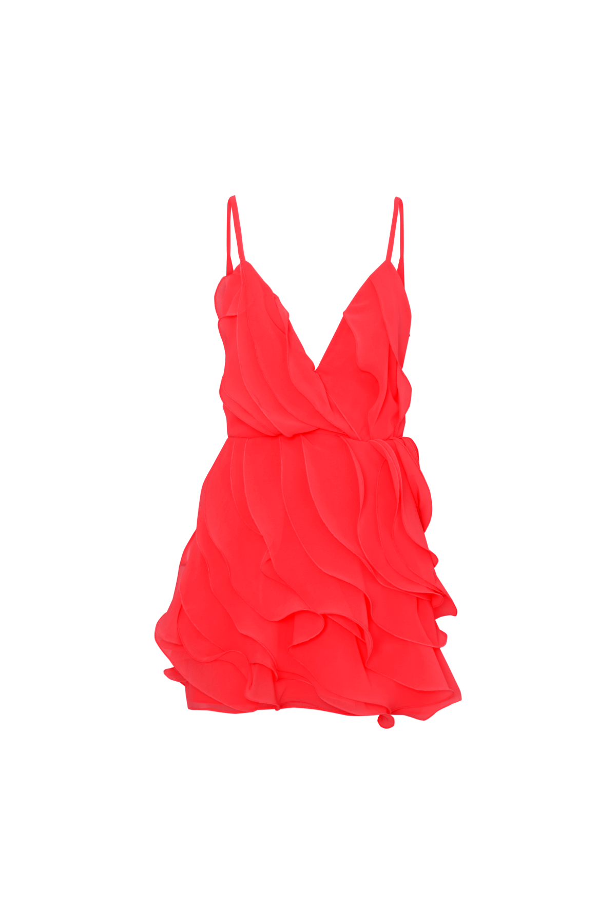 Vestido Curto Babados De Jabôs