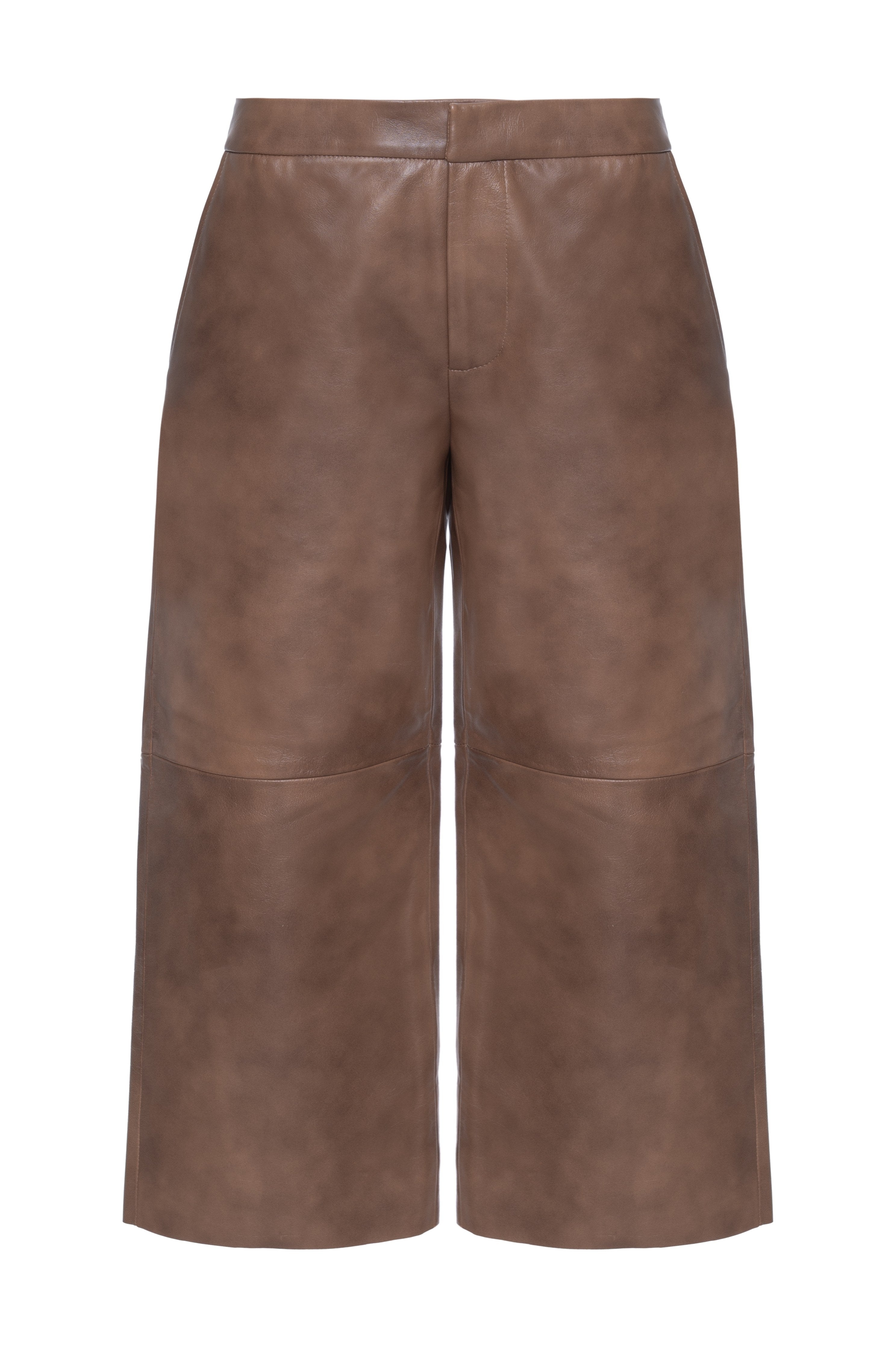 Calça Capri de Couro