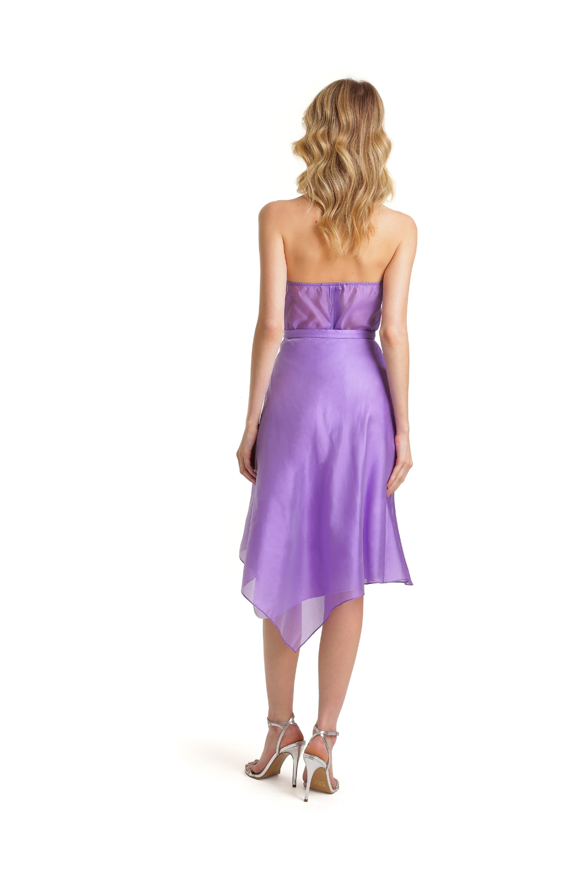 Blusa Jabô em Organza de Seda