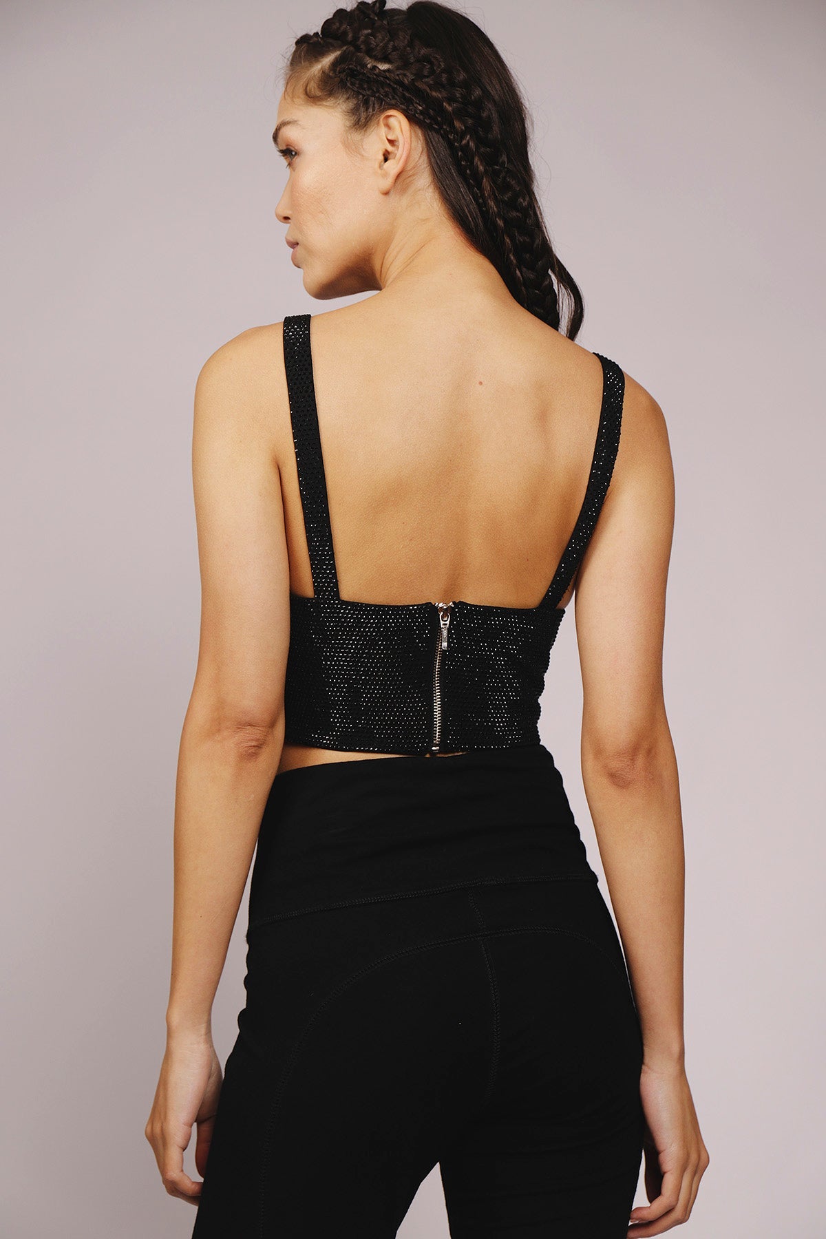 Top Cropped com Cristais