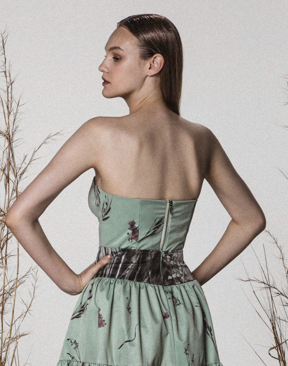 Corselet Estampado em Zibeline