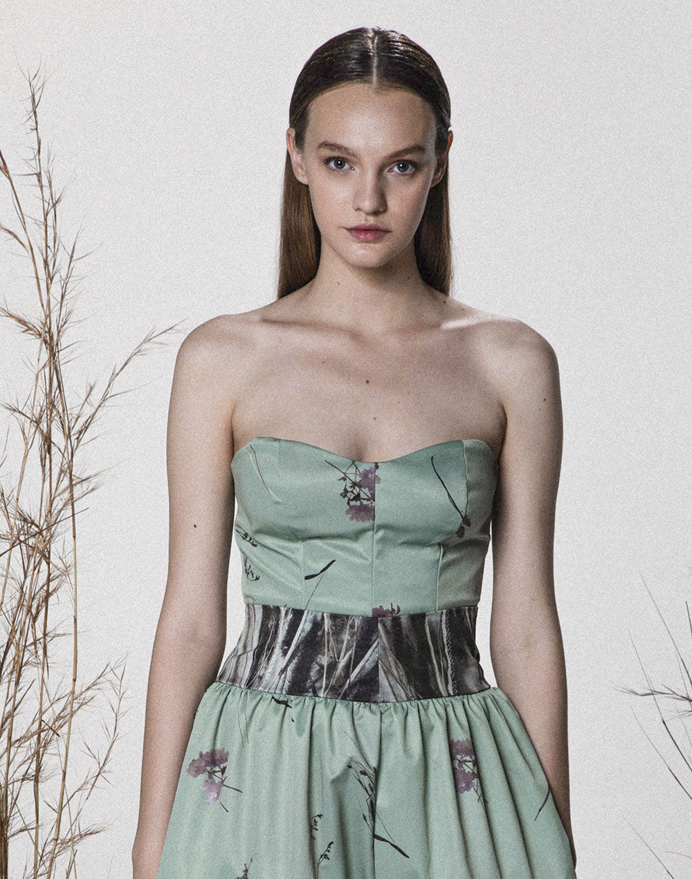 Corselet Estampado em Zibeline