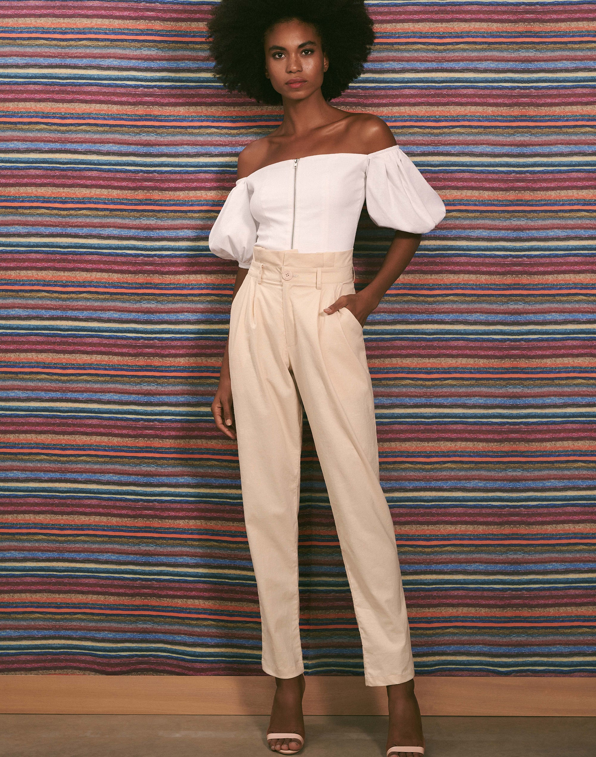 Calça de Linho Alfaiataria Clochard