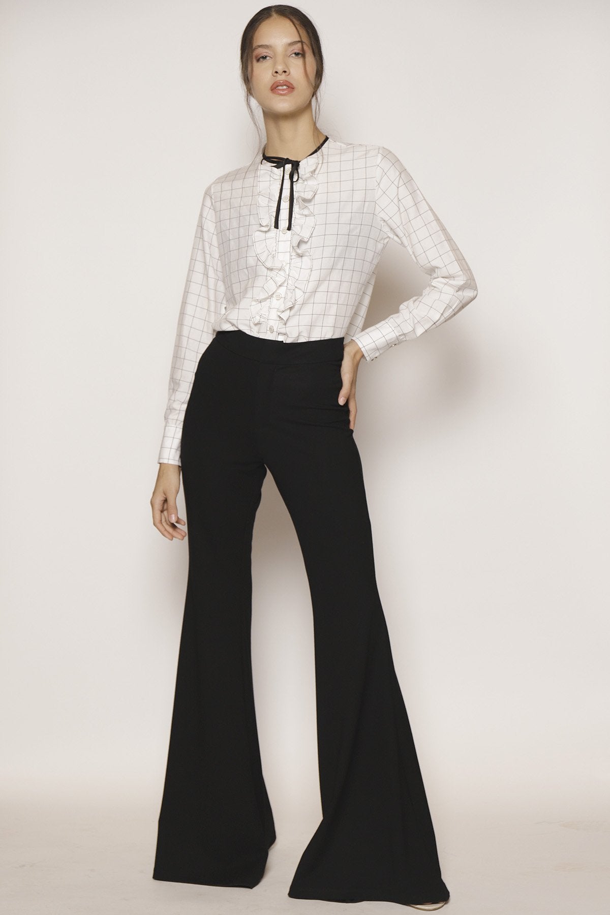 Calça Boca de Sino de Bandagem