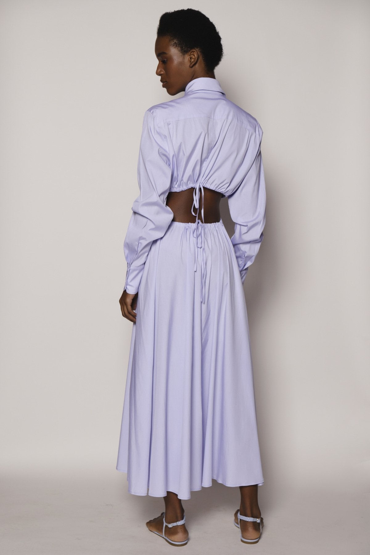 Vestido Midi Smoking Midi Acetinado